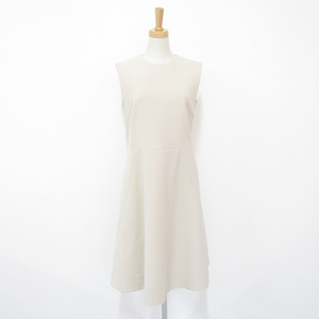 ヨーコチャン 2017年 Flared Dress ワンピース ベージュ