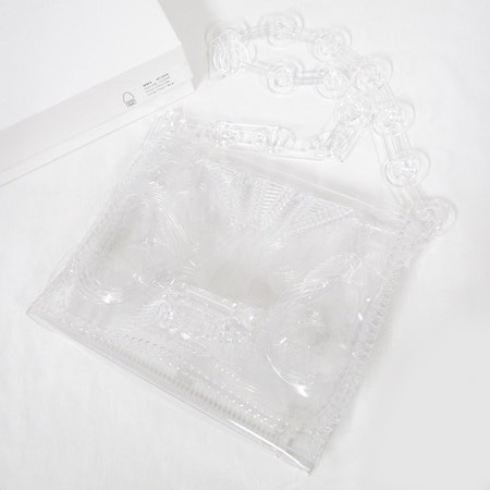 2019年 Mame Kurogouchi マメ Vinyl Chloride Long Chain Bag PVC バッグ クリア MM4 AC094