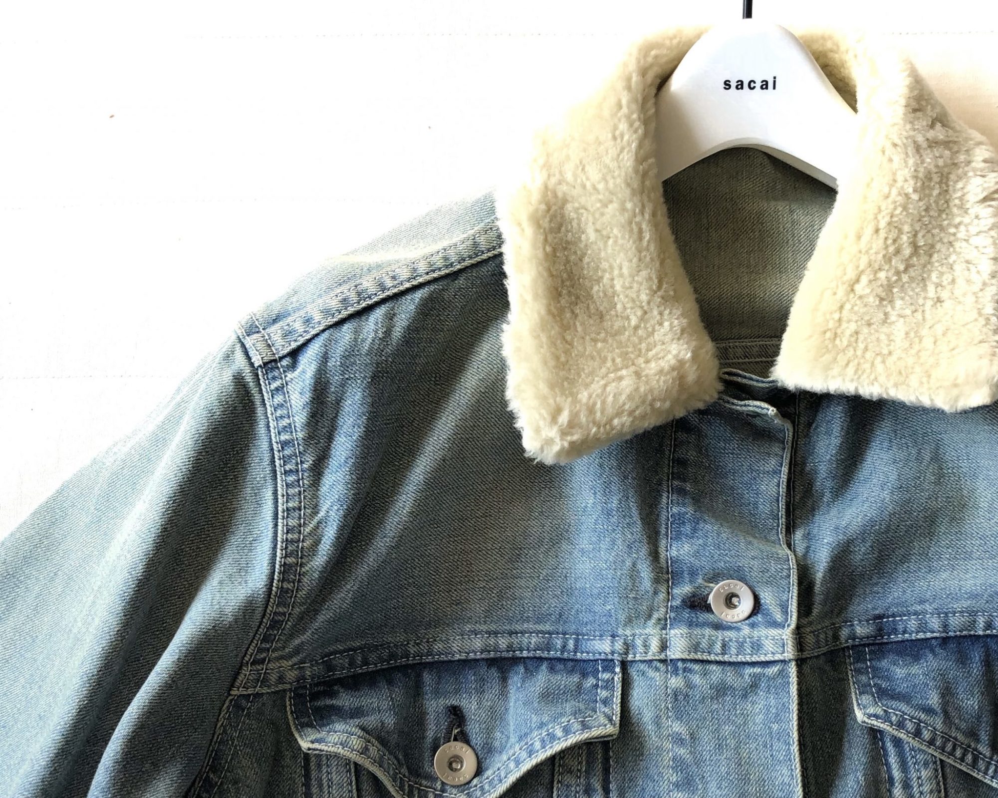sacai デニムジャケットの画像