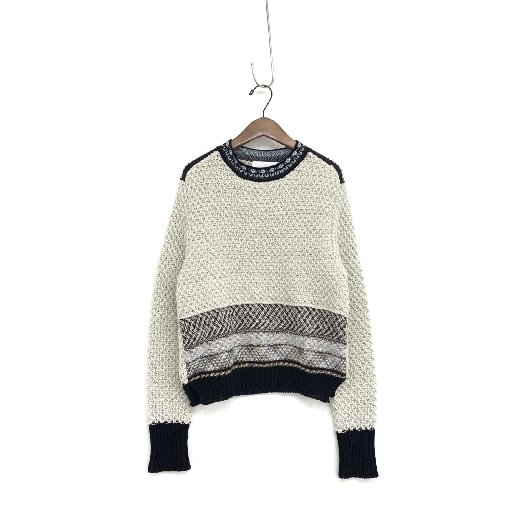 Mame Kurogouchiさりげなく煌めくLame Tweed Knit Pullover | ブランド 