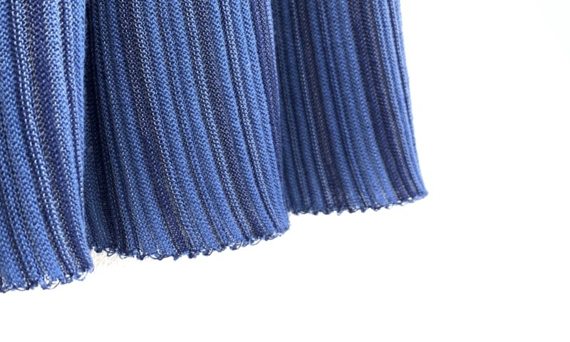 お買取したマメクロゴウチのRibbed Knit Flare Skirt裾の写真