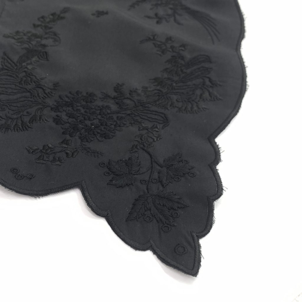 マメクロゴウチ21AWホリデーコレクションBotanical Embroidery TippetMM21FW-AC511金木犀モチーフの刺繍