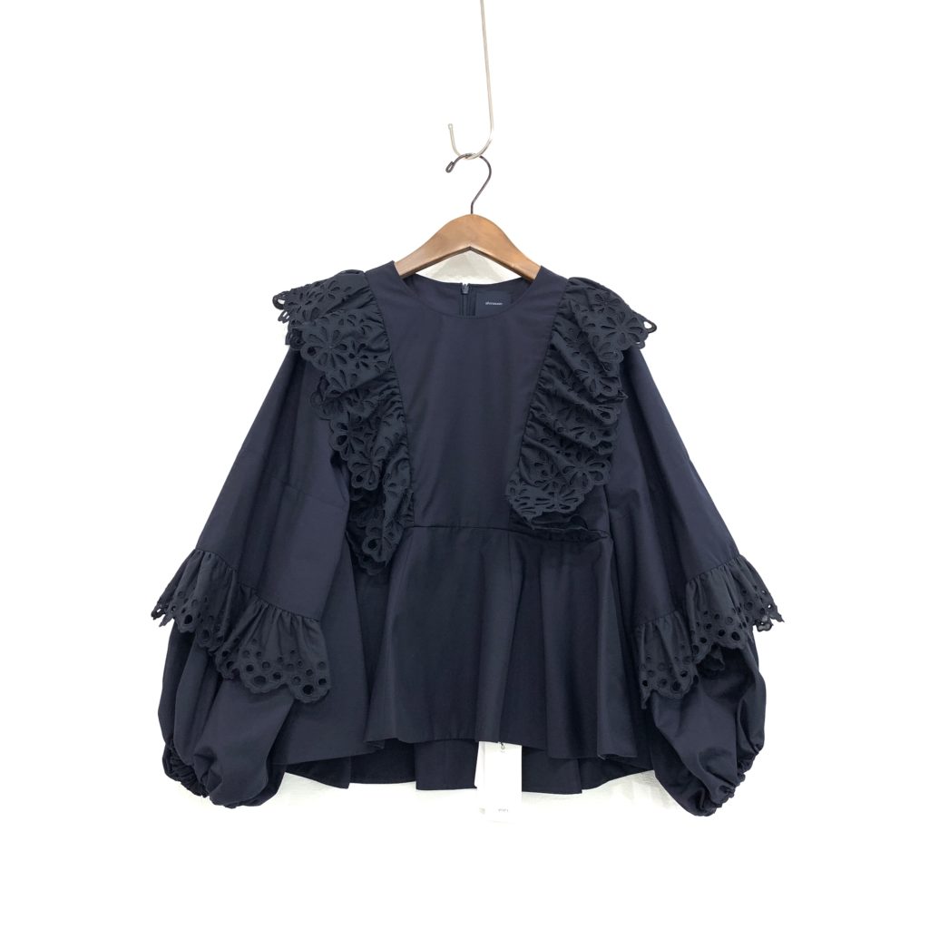 新品 yori ヨリ38 shirocon シロコン マーガレットブラウス 紺 by  