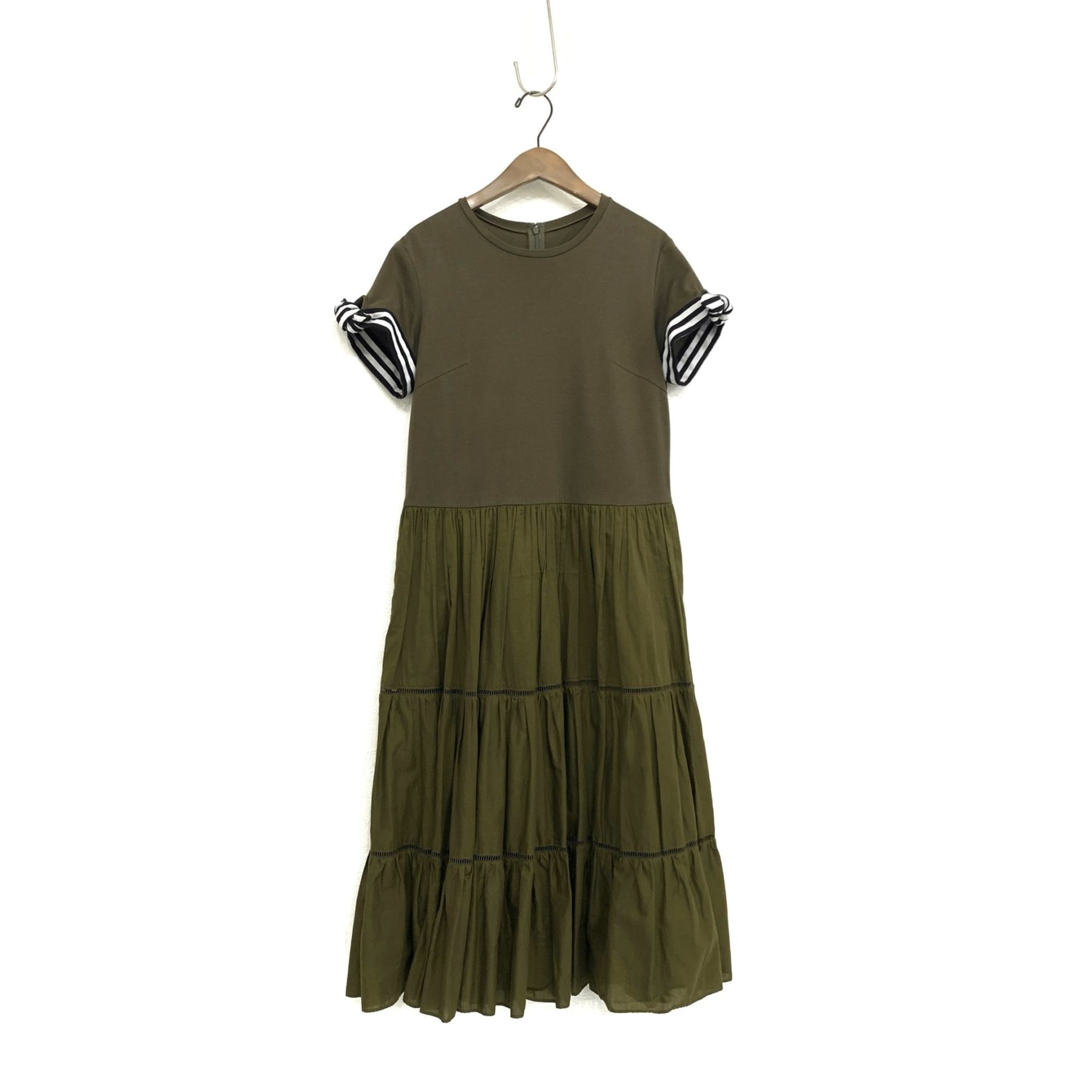ボーダーズアットバルコニーBALLERINA-TEE-DRESS袖のリボンが可愛いワンピース2019SS商品