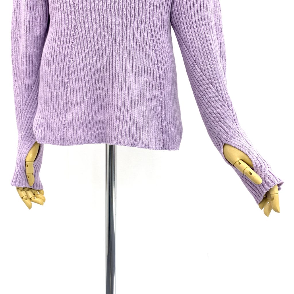 マメクロゴウチ22SSコレクションWashable Linen Knitted Top丸みを帯びたスリーブライン