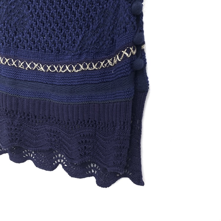 Mame Kurogouchi 19SS透かし編みが美しいSleeveless Scala Knit Tops